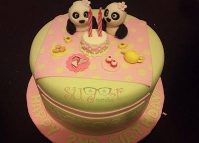 Pandas tea picnic party - Cake by Myra - Sugar Nerdies