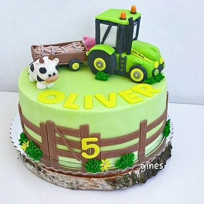 Tractor cake - Cake by Gines