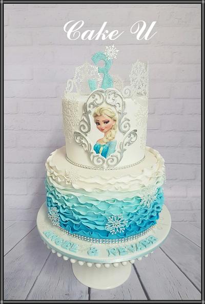 Frozen Themed Cake - Cake by Veronica - @cakeuvee 