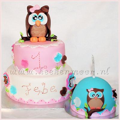 Cute owl cake - Cake by KEEK&MOOR