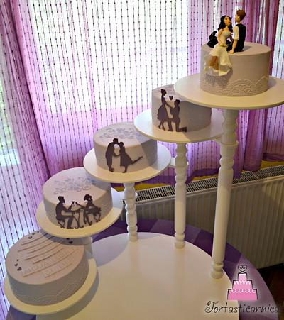 Purple wedding cake - Cake by Nataša 