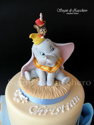 Baby Dumbo Christening Cake  - Cake by Maria Letizia Bruno