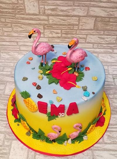 Flamingo cake - Cake by Rositsa Lipovanska