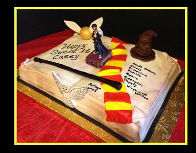 Harry Potter Spell Book  - Cake by Tracy's Custom Cakery LLC