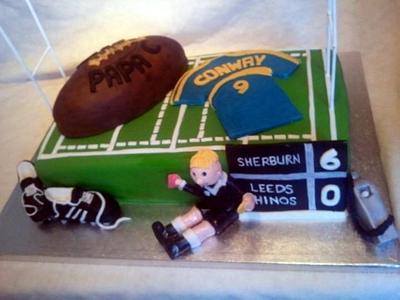 Rugby Cake - Cake by ldarby