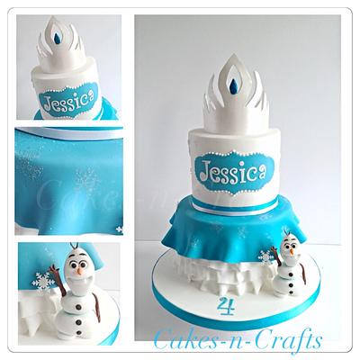 Frozen Dress  - Cake by June milne