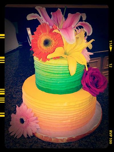 Gerber daisy cake - Cake by Sonia Serrano
