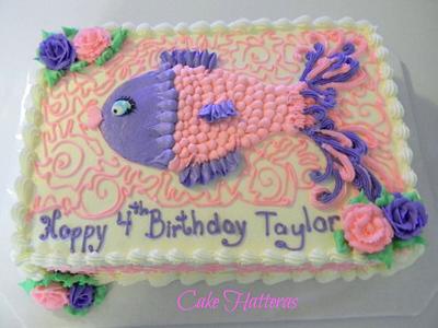 Little Lady Fish - Cake by Donna Tokazowski- Cake Hatteras, Martinsburg WV