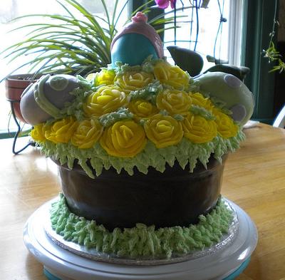 Easter Flower Pot - Cake by CakeChick