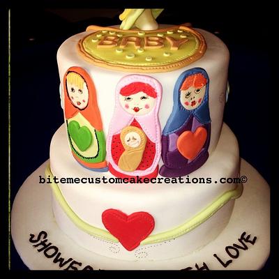 Matryoska Baby Shower Cake - Cake by Kirsty