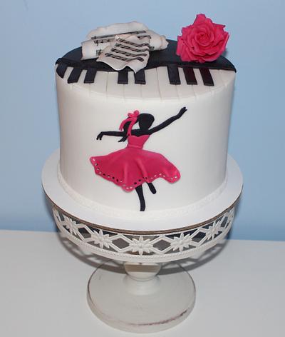 For a lover of dance and music - Cake by Adriana12
