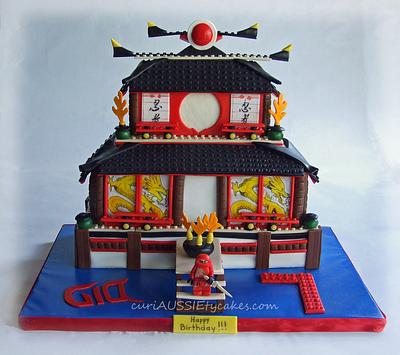 Lego's Ninjago fire temple cake - Cake by CuriAUSSIEty  Cakes