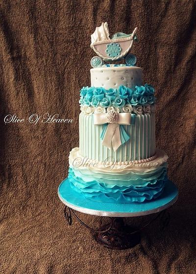 Christening cake - Cake by Slice of Heaven By Geethu
