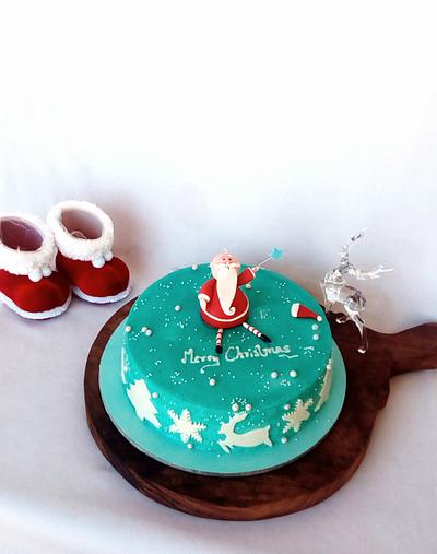Santa cake - Cake by Minna Abraham