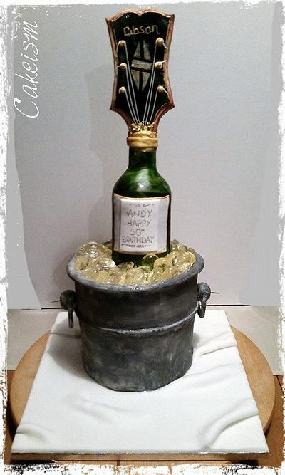 Bottle on the Rocks - Cake by Cakeism