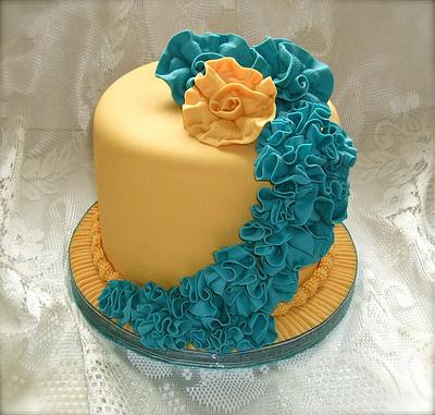 Ruffle cake - Cake by Vanessa 