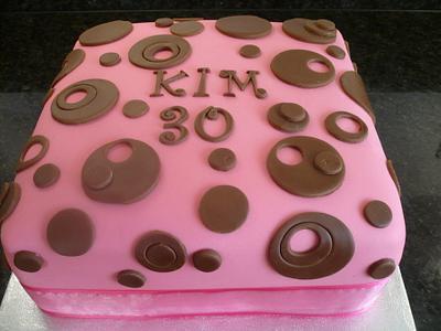 30th B/day cake - Cake by Debbie