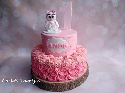 girls cake owl - Cake by Carla 