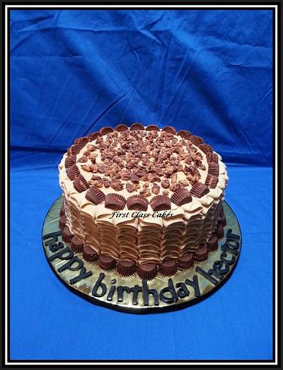 Reeses Cup Chocolate Peanut Butter Cake - Cake by First Class Cakes