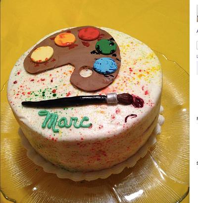 Art Theme  Birthday  - Cake by Julia 