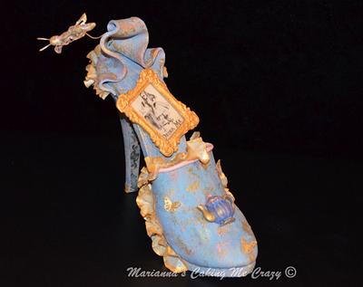 Alice in Wonderland inspired Sugar Shoe - Cake by Marianna's Caking Me Crazy