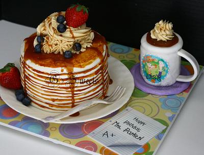 Pancakes and Coffee, anyone? - Cake by G Sweets