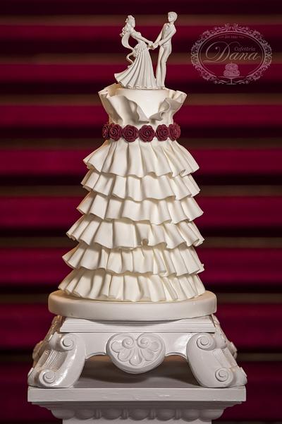 Wedding dress cake - Cake by Cofetaria Dana