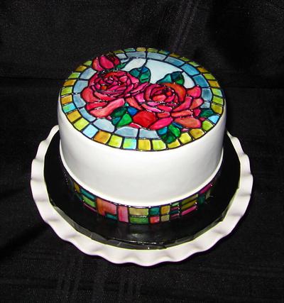 Stained Glass Cake - Cake by Cuteology Cakes 