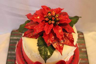 Poinsettia  - Cake by Nancy's Cakes and Beyond
