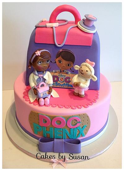 Doc McStuffin and Lambie cake - Cake by Skmaestas