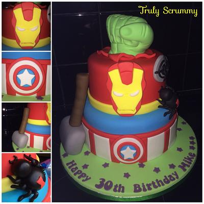 My Marvellous Marvel Cake - Cake by Truly Scrummy