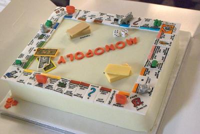 Monopoly board - Cake by Daisy Brydon Creations