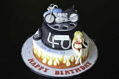 40th birthday cake. - Cake by designed by mani