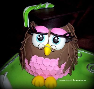 Owl Cake Graduation - Cake by Sweet Heaven Cakes