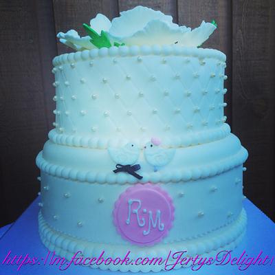 Wedding cake - Cake by Jertysdelight