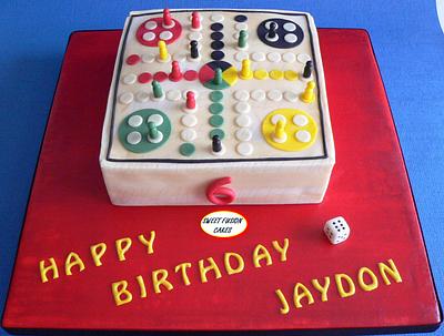 Wooden Ludo board game - Cake by Sweet Fusion Cakes (Anjuna)