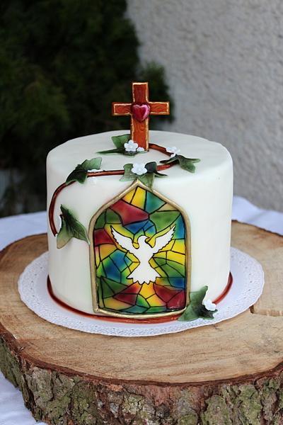 Holy communion  - Cake by Sugar Witch Terka 