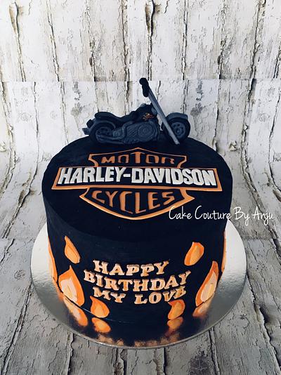 Harley Davidson Bike Cake - Cake by Cake Couture By Anju