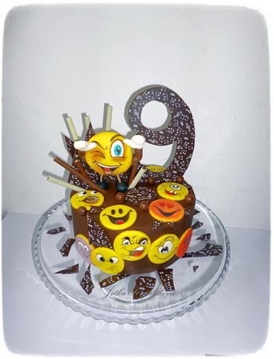 čokoládový dort s marcipánovým zdobením - Cake by Jitka