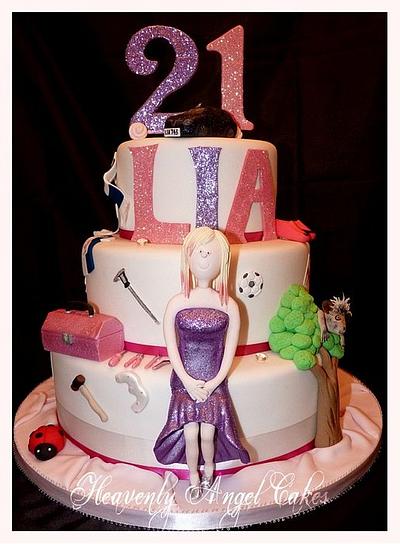 Lia's personalised cake - Cake by Heavenly Angel Cakes