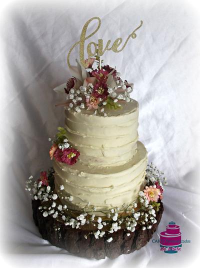 Romantic Wedding Cake - Cake by CakesByPaula