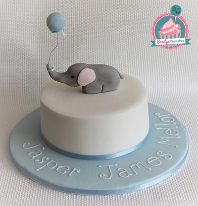 Elephant and Balloon - Cake by Candy's Cupcakes