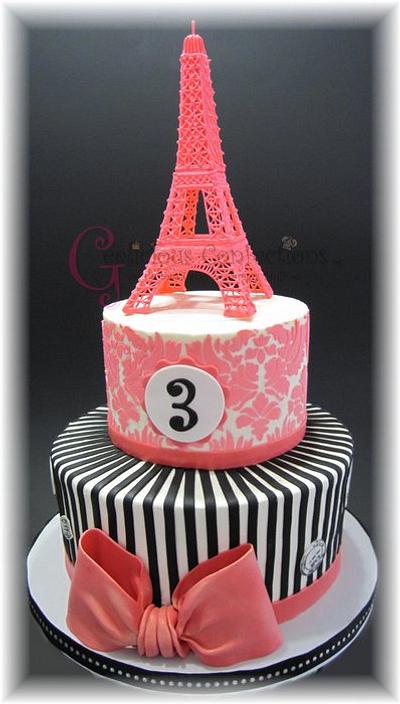 Eiffel Tower Cake - Cake by Geelicious Confections