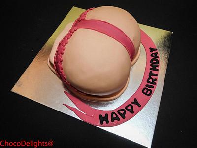 The first naughty cake i did...Cake ordered by a wife for her husband on his birthday - Cake by Sheelu John