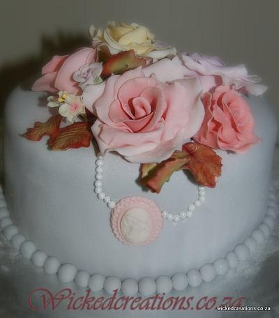 Vintage Grey  - Cake by Wicked Creations