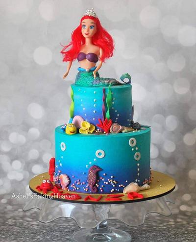 our little Beautiful Ariel.. - Cake by Ashel sandeep