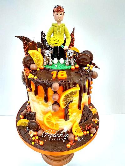 Jaffa Cake Drip cake - Cake by The Rosehip Bakery