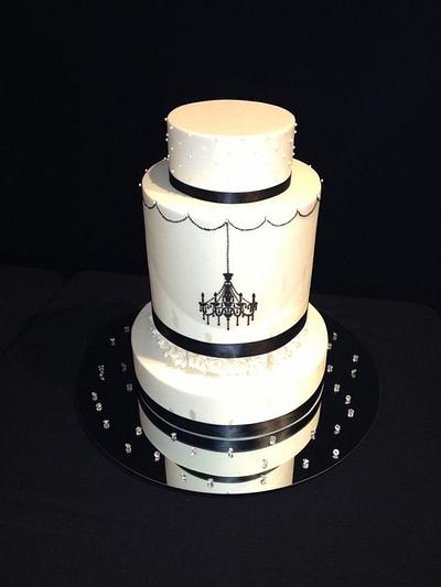Chandelier Wedding - Cake by Courtney Noble
