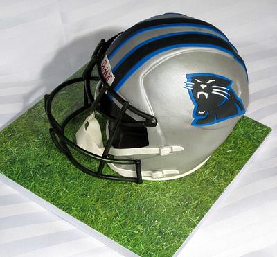 Panthers football helmet - Cake by Olga