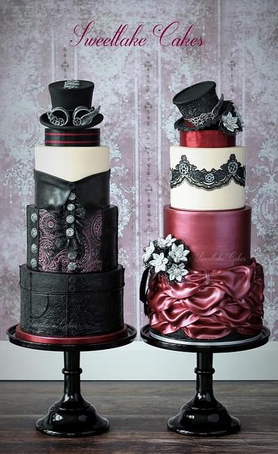 Steampunk couple - Cake by Tamara